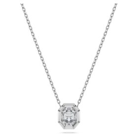 Oktagon-anheng med laboratoriedyrkede diamanter 0,5 karat totalt, oktagonform, 14K hvitt gull Oktagon-anheng med laboratoriedyrkede diamanter 0,5 karat totalt, oktagonform, 14K hvitt gull