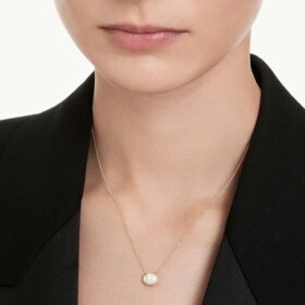 Oktagon-anheng med laboratoriedyrkede diamanter på totalt 1,0 karat, oktagonform, 14K gult gull Oktagon-anheng med laboratoriedyrkede diamanter på totalt 1,0 karat, oktagonform, 14K gult gull