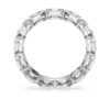 Oktagonal ring med laboratoriedyrkede diamanter på totalt 2,4 karat, oktagonal form, 14K hvitt gull