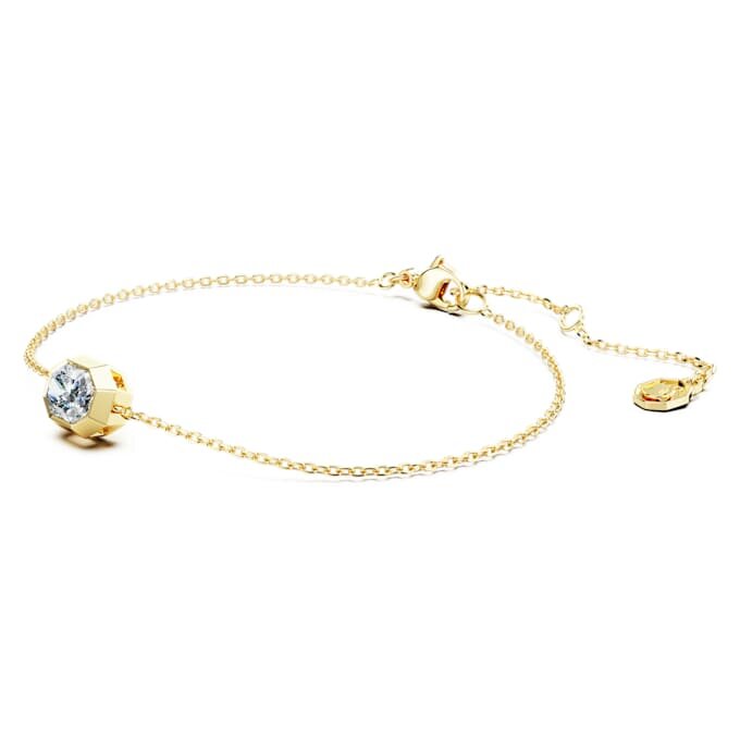Oktagonarmbånd med laboratoriedyrkede diamanter på totalt 0,5 karat, oktagonform, 14K gult gull Oktagonarmbånd med laboratoriedyrkede diamanter på totalt 0,5 karat, oktagonform, 14K gult gull
