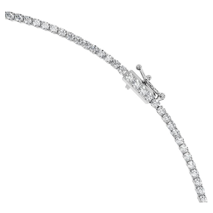 Oktagonhalskjede med laboratoriedyrkede diamanter, 19,90 karat totalt, oktagonform, 18K hvitt gull Oktagonhalskjede med laboratoriedyrkede diamanter, 19,90 karat totalt, oktagonform, 18K hvitt gull