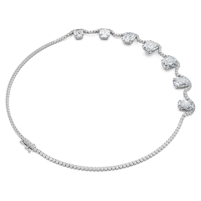 Oktagonhalskjede med laboratoriedyrkede diamanter, 37,70 karat totalt, oktagonform, 18K hvitt gull Oktagonhalskjede med laboratoriedyrkede diamanter, 37,70 karat totalt, oktagonform, 18K hvitt gull