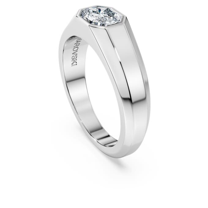 Oktagonring med laboratoriedyrkede diamanter på totalt 1,0 karat, oktagonform, 14K hvitt gull Oktagonring med laboratoriedyrkede diamanter på totalt 1,0 karat, oktagonform, 14K hvitt gull