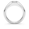 Oktagonring med laboratoriedyrkede diamanter på totalt 1,0 karat, oktagonform, 14K hvitt gull Oktagonring med laboratoriedyrkede diamanter på totalt 1,0 karat, oktagonform, 14K hvitt gull
