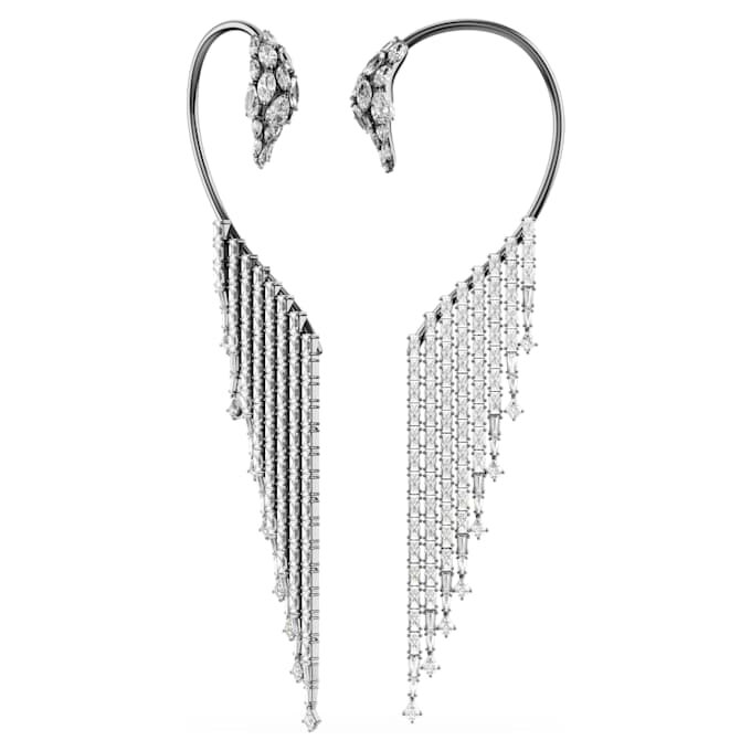 Ørecuffer fra Vienna Collection – Svanen, hvit, rutheniumbelagt Ørecuffer fra Vienna Collection – Svanen, hvit, rutheniumbelagt