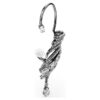 Ørecuffer fra Vienna-kolleksjonen, «Feather», store, hvite, rutheniumbelagte Ørecuffer fra Vienna-kolleksjonen, «Feather», store, hvite, rutheniumbelagte
