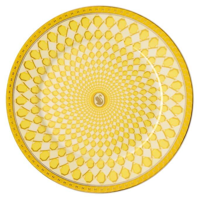 Signum brødplate i porselen, gul Signum brødplate i porselen, gul