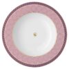 Signum suppetallerken i porselen, rosa