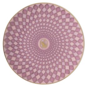 Signum-tallerken i porselen, liten, rosa