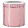 Signum-vase i porselen, bred, rosa Signum-vase i porselen, bred, rosa