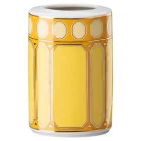 Signum-vase i porselen, liten, gul