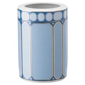 Signum-vase i porselen, medium, blå