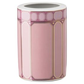 Signum-vase i porselen, medium, rosa