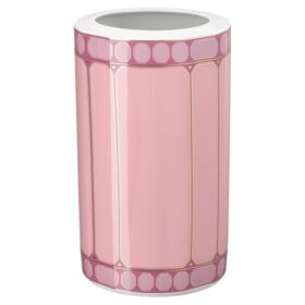 Signum-vase i porselen, rosa