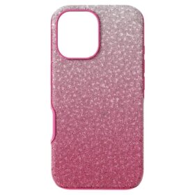 Smarttelefonetui med fargerik fargegradient, iPhone® 16, rosa