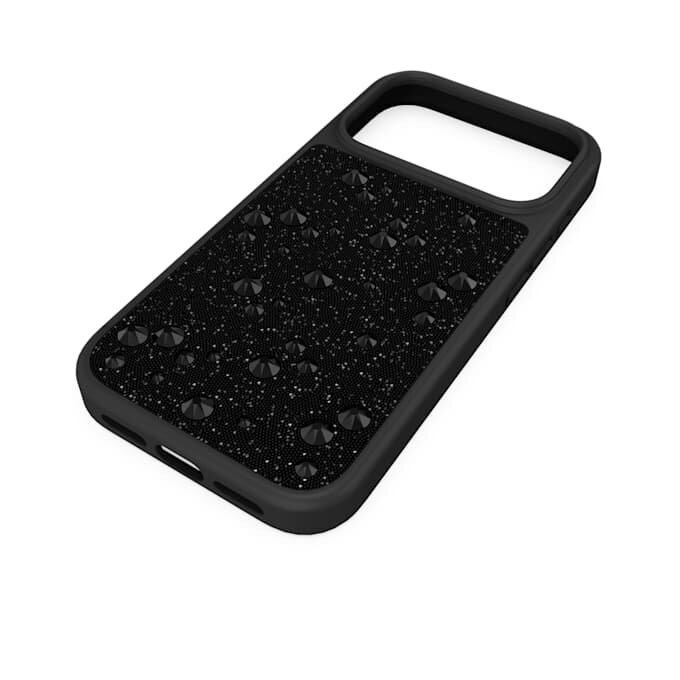 Smarttelefonetui med flate krystaller, iPhone® 17 Pro, svart Smarttelefonetui med flate krystaller, iPhone® 17 Pro, svart