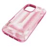 Smarttelefonetui med krystallmønster, iPhone® 16, rosa
