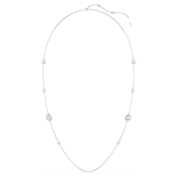 Snake Strandage Crystal Pearl, blandede slipninger, Slangens år, hvit, rhodiumbelagt Snake Strandage Crystal Pearl, blandede slipninger, Slangens år, hvit, rhodiumbelagt