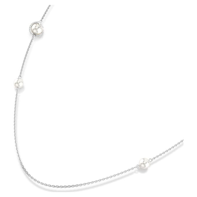 Snake Strandage Crystal Pearl, blandede slipninger, Slangens år, hvit, rhodiumbelagt Snake Strandage Crystal Pearl, blandede slipninger, Slangens år, hvit, rhodiumbelagt
