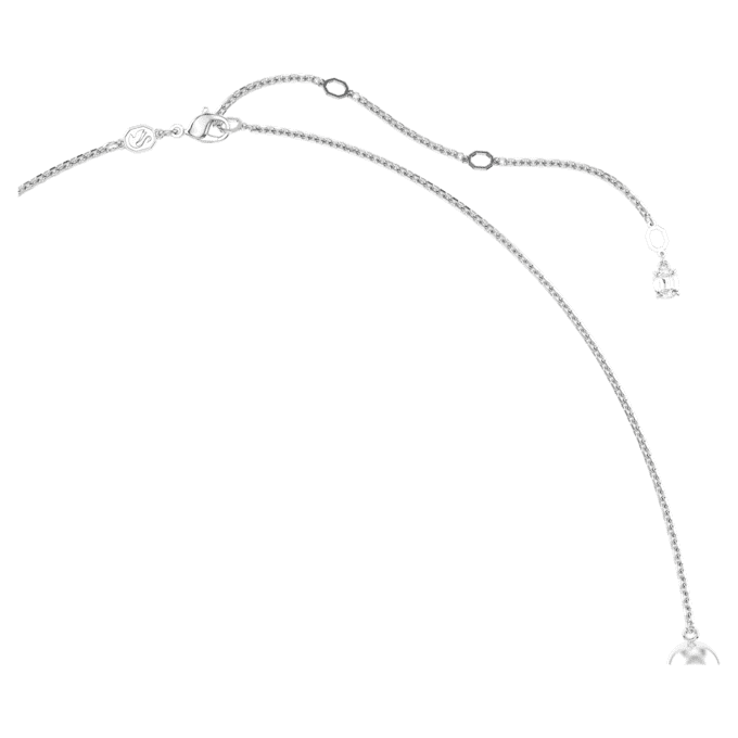 Snake Strandage Crystal Pearl, blandede slipninger, Slangens år, hvit, rhodiumbelagt Snake Strandage Crystal Pearl, blandede slipninger, Slangens år, hvit, rhodiumbelagt