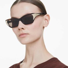 Solbriller i «Cat-Eye»-form, Sk6029, brun