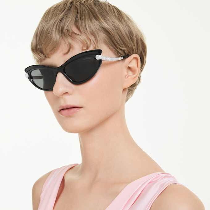 Solbriller i «Cat-Eye»-form, Sk6038, svart Solbriller i «Cat-Eye»-form, Sk6038, svart