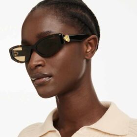 Solbriller i «Cat-Eye»-form, Sk6045, brun