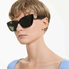 Solbriller i «Cat-Eye»-form, Sk6047, lysbrune