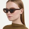Solbriller i «Cat-Eye»-form, Sk6061U, brun Solbriller i «Cat-Eye»-form, Sk6061U, brun