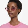 Solbriller i «Cat-Eye»-form, Sk7003, rosa Solbriller i «Cat-Eye»-form, Sk7003, rosa