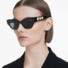 Solbriller i «Cat-Eye»-form, svart Solbriller i «Cat-Eye»-form, svart