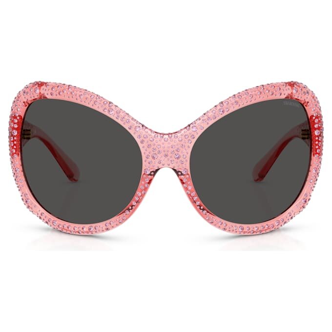 Solbriller i oversized-stil, cat-eye-form, Sk6052, rosa Solbriller i oversized-stil, cat-eye-form, Sk6052, rosa