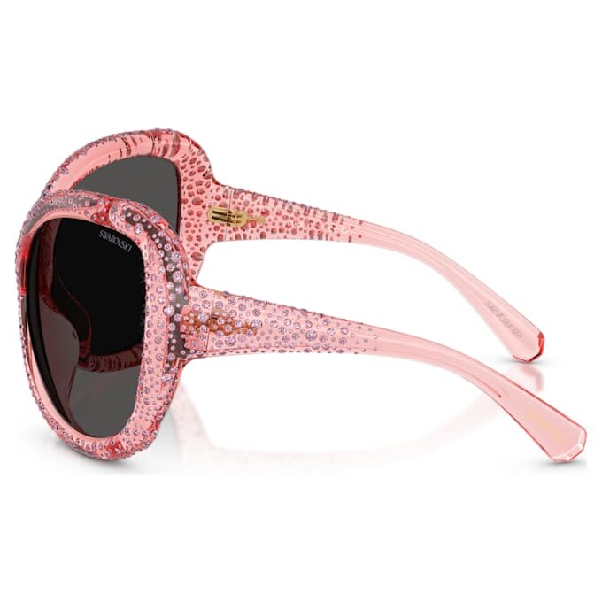 Solbriller i oversized-stil, cat-eye-form, Sk6052, rosa Solbriller i oversized-stil, cat-eye-form, Sk6052, rosa
