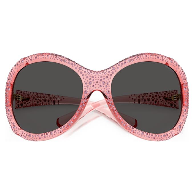 Solbriller i oversized-stil, cat-eye-form, Sk6052, rosa Solbriller i oversized-stil, cat-eye-form, Sk6052, rosa
