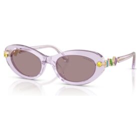 Solbriller, oval form, rosa