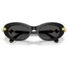 Solbriller, oval form, svart