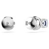 Stilla Attract øredobber med rund sliping, blå, rhodiumbelagt