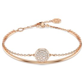 Sublima armbånd, hvitt, rosagullbelagt