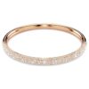 Sublima armbånd Snow Pavé, hvitt, rosagullbelagt