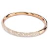 Sublima armbånd Snow Pavé, hvitt, rosagullbelagt