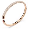 Sublima armbånd Snow Pavé, hvitt, rosagullbelagt