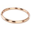 Sublima armbånd Snow Pavé, hvitt, rosagullbelagt