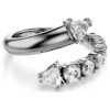 Sublima åpen ring med blandede slipinger, hvit, rutheniumbelagt Sublima åpen ring med blandede slipinger, hvit, rutheniumbelagt