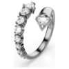 Sublima åpen ring med blandede slipinger, hvit, rutheniumbelagt Sublima åpen ring med blandede slipinger, hvit, rutheniumbelagt