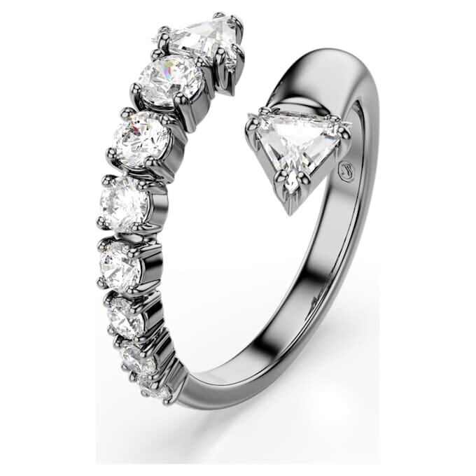 Sublima åpen ring med blandede slipinger, hvit, rutheniumbelagt Sublima åpen ring med blandede slipinger, hvit, rutheniumbelagt