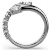 Sublima åpen ring med blandede slipinger, hvit, rutheniumbelagt Sublima åpen ring med blandede slipinger, hvit, rutheniumbelagt