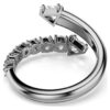 Sublima åpen ring med blandede slipinger, hvit, rutheniumbelagt Sublima åpen ring med blandede slipinger, hvit, rutheniumbelagt