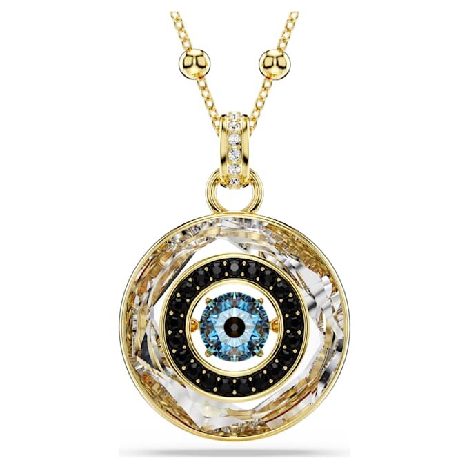 Symbolica-anheng «Evil Eye», medium, flerfarget, gullbelagt Symbolica-anheng «Evil Eye», medium, flerfarget, gullbelagt