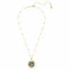 Symbolica-anheng «Evil Eye», medium, flerfarget, gullbelagt Symbolica-anheng «Evil Eye», medium, flerfarget, gullbelagt