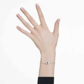 Symbolica-armbånd «Evil Eye», blå, gullbelagt Symbolica-armbånd «Evil Eye», blå, gullbelagt